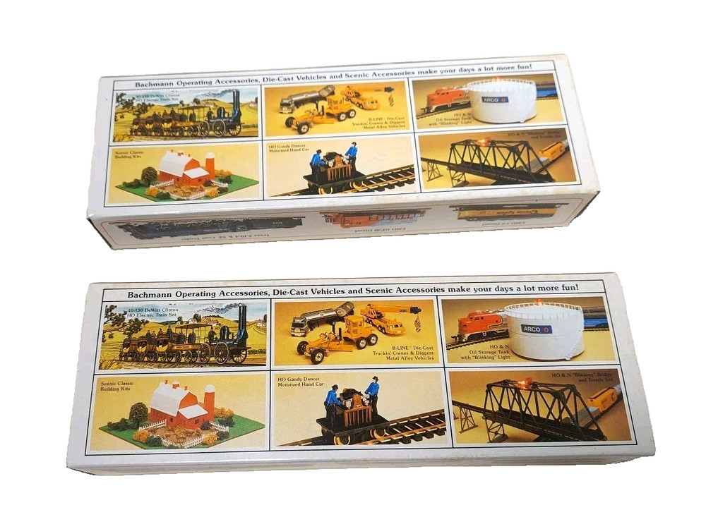 Bachmann HO Scale Electric Train Set 11 Piece Track Bridge Power Pack Engine Car