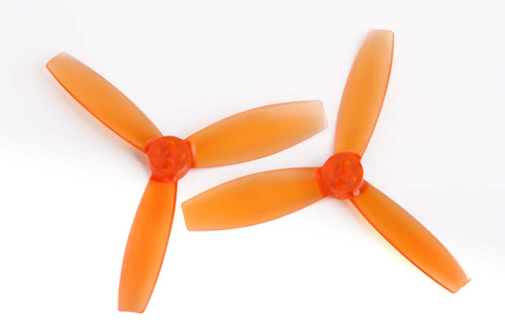 DYS XT3045 Tri 3 Blade V2 Propellers 3 HOLE 1L1R Orange