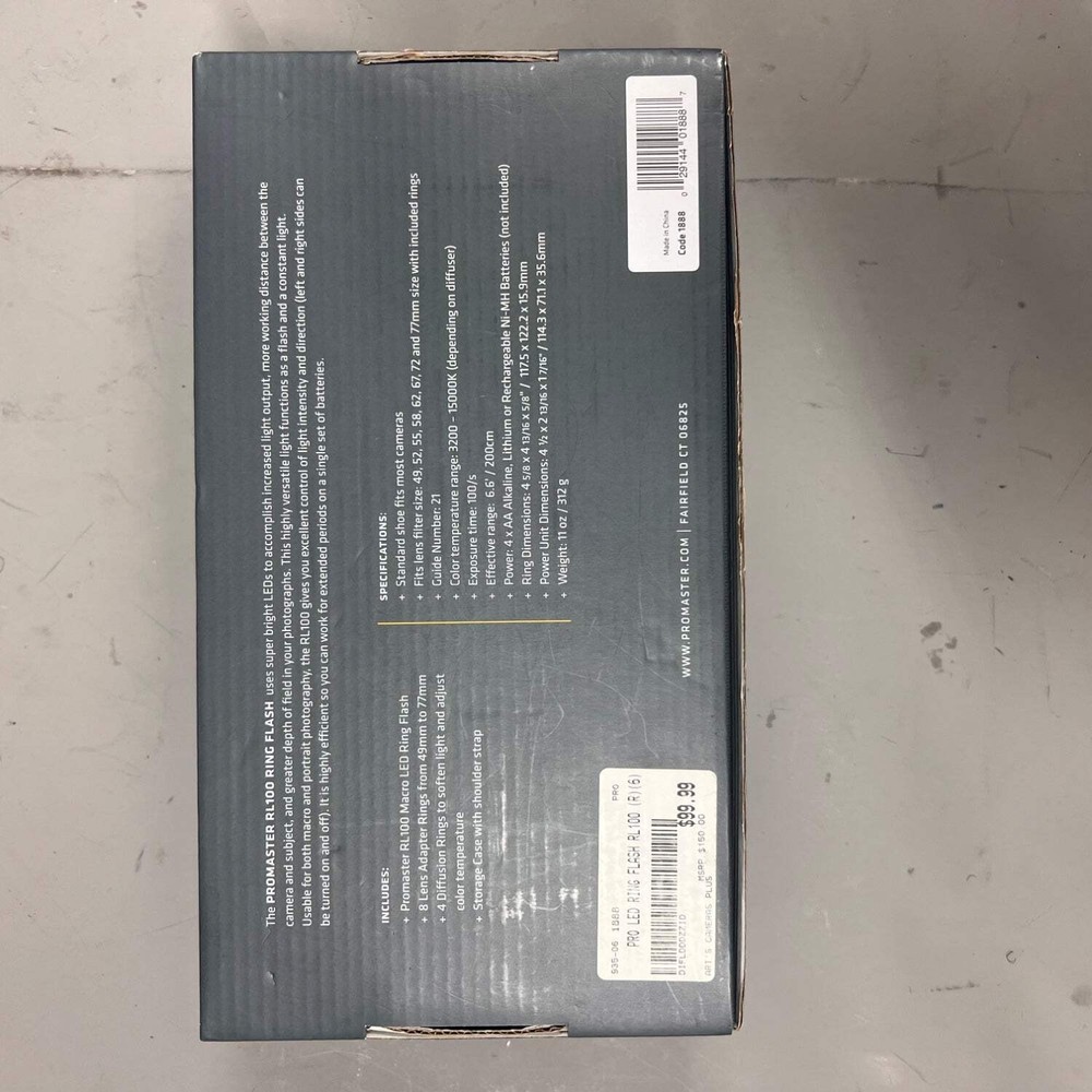 Pro Master RL100 Ring Flash DIFLDDDZZID