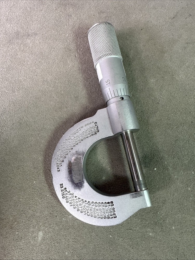 FOWLER Micrometer - 0-1" Range, .0001"