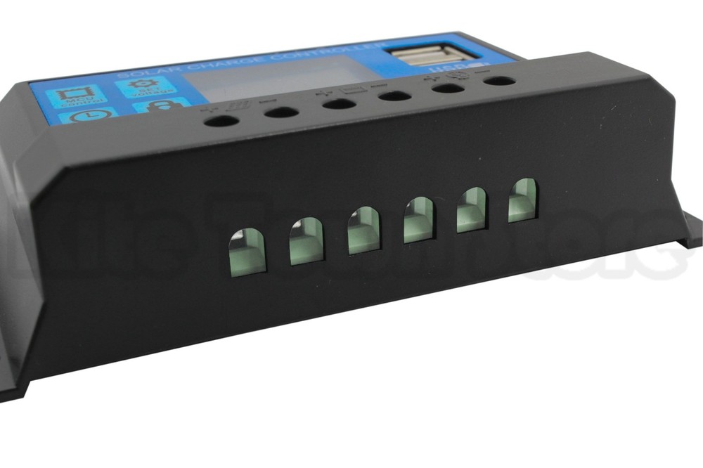 LCD Display USB Solar Panel Battery Regulator Charge Controller 10/20/30A 12/24V