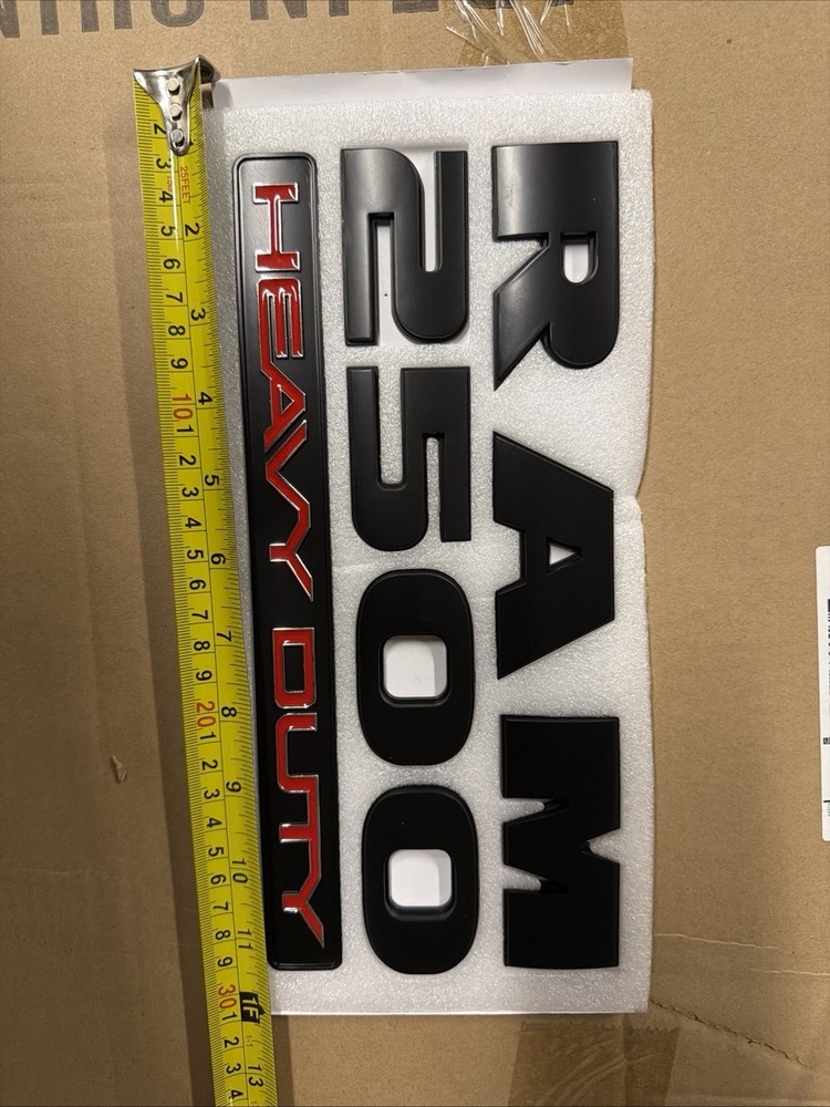 RAM 2500 Heavy Duty Blackout Badges 2 Pack