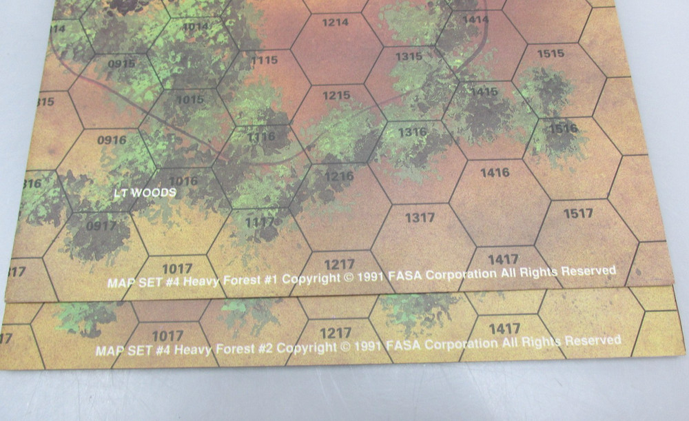Battletech Map Set #4 - 1991 FASA Paper Maps