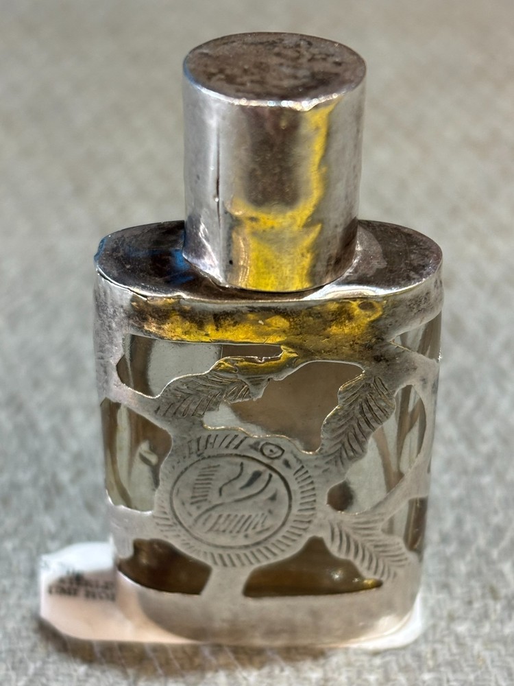 Sterling Silver perfume/beard oil bottle