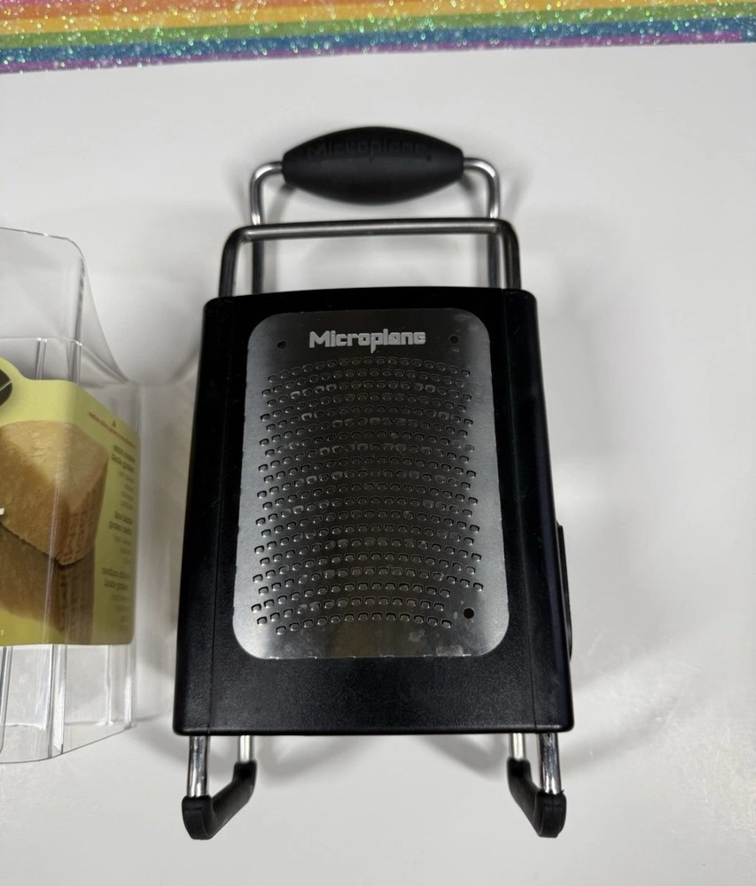 Rare Microplane Four Sided Box Grater commercial grade super sharp