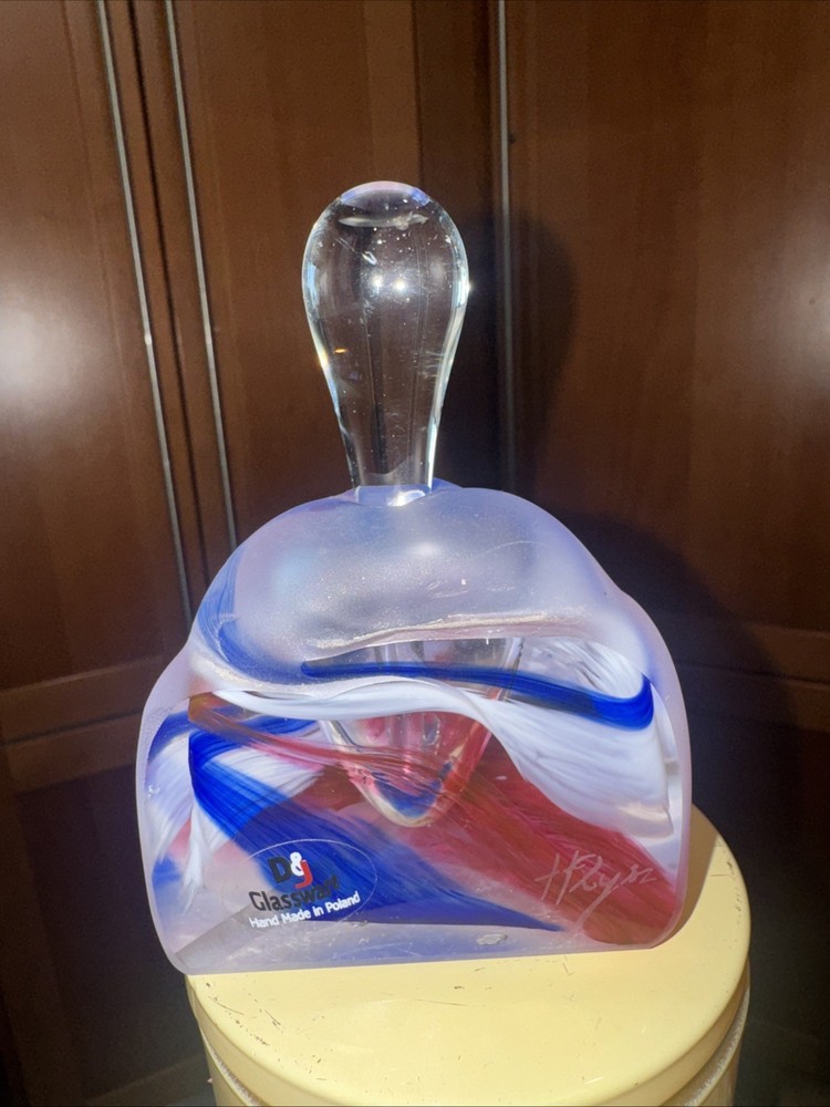 D&J Poland Perfume Bottle Signed