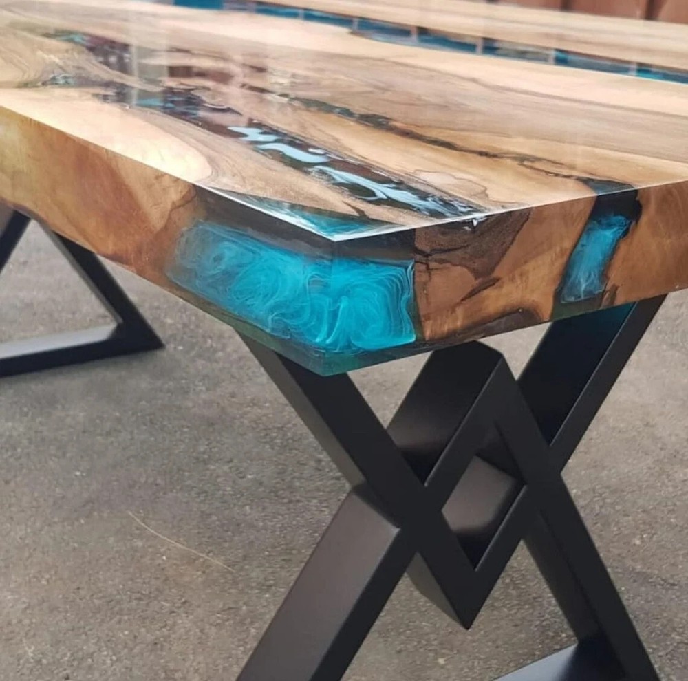 Custom Order Epoxy Resin Table - Epoxy Resin Dining Table, Epoxy Table Home Deco