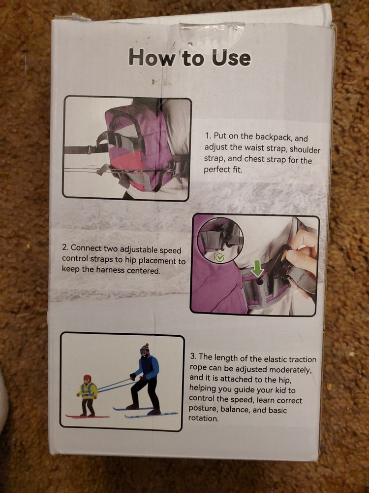 Ski & Snowboard Harness Trainer for Beginners Kids New Open Box