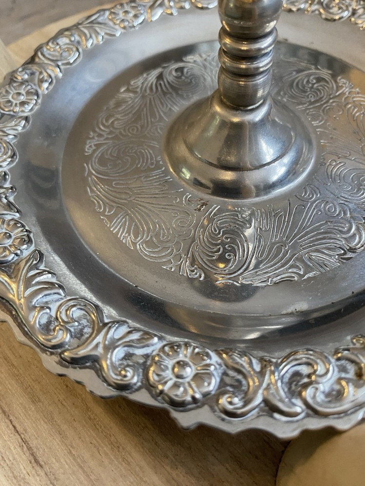 Vintage Silver Plated Candle Holder