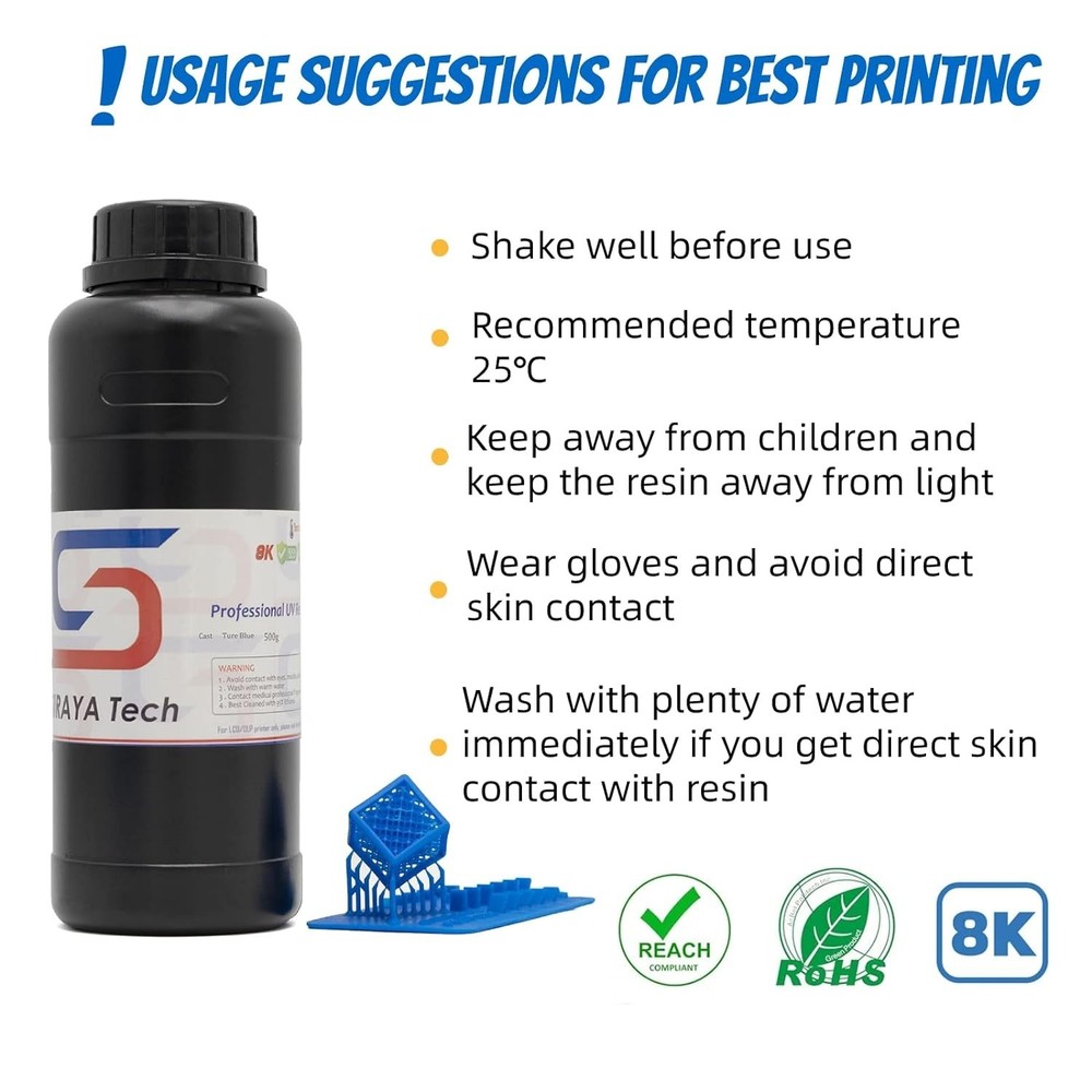 Smooth Surface UV-Curing Resin for Thicker Designs