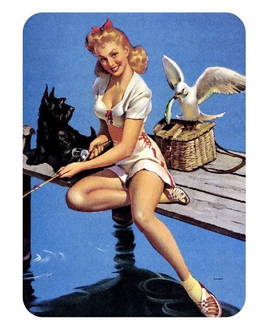 Pinup Girl Sticker Decal