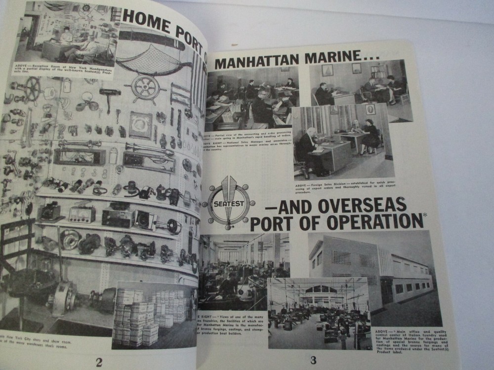 MANHATTAN MARINE Complete Reference Catalog 1962 Naval Architects, Yachtsmen +