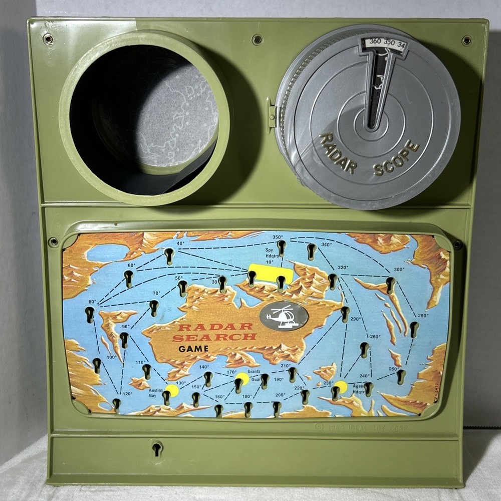 Vintage Ideal Electronic Radar Search Game Complete W/ Box Strategy