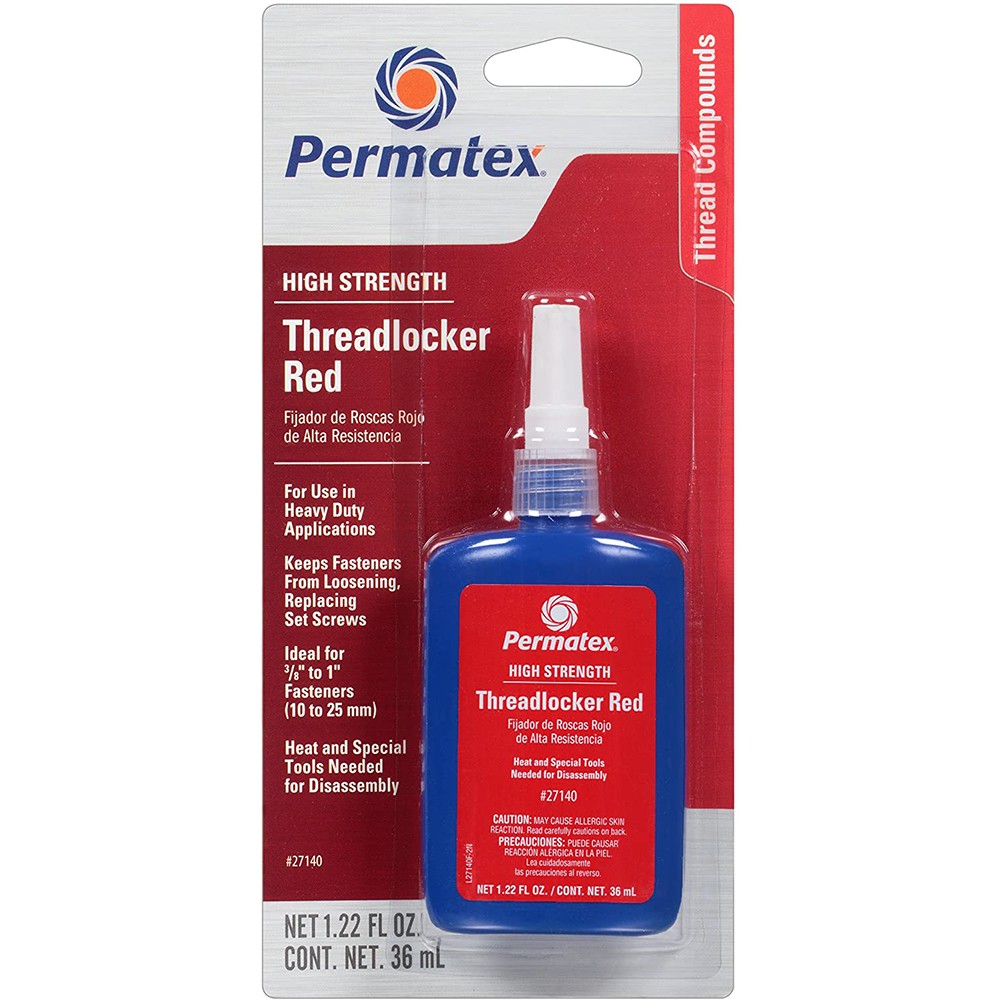 Permatex High Strength Threadlocker RED Bottle - 36ml 27140