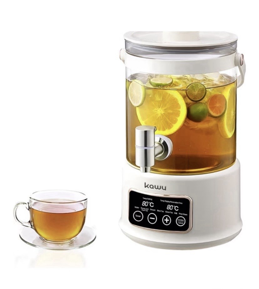 Kawu RC-Z825D2 Electric Kettle Touch Screen, Temp Control, Timer, 800W, White