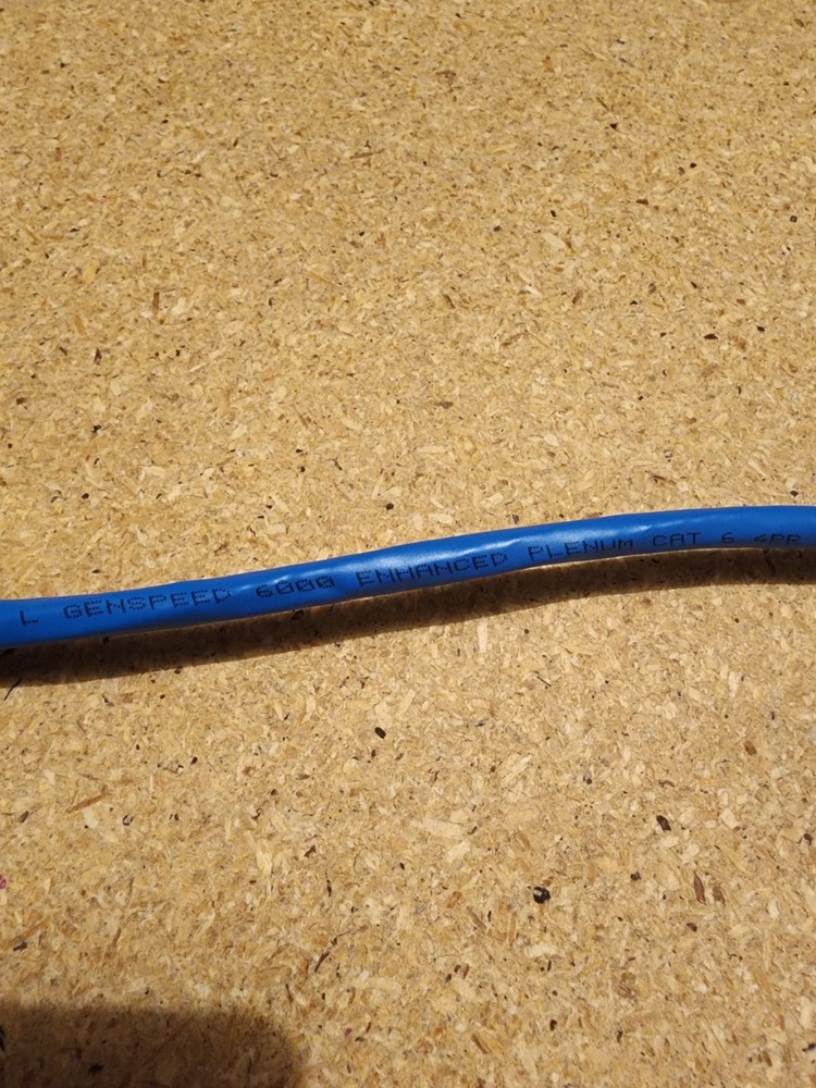 General Cable GenSPEED 6000 Enhanced Cat 6 CMP-LP, Plenum, Blue, 734’ Remaining