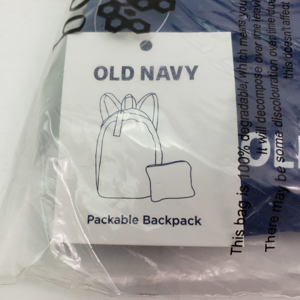 Old Navy Level 3 Nylon Packable Backpack Bag