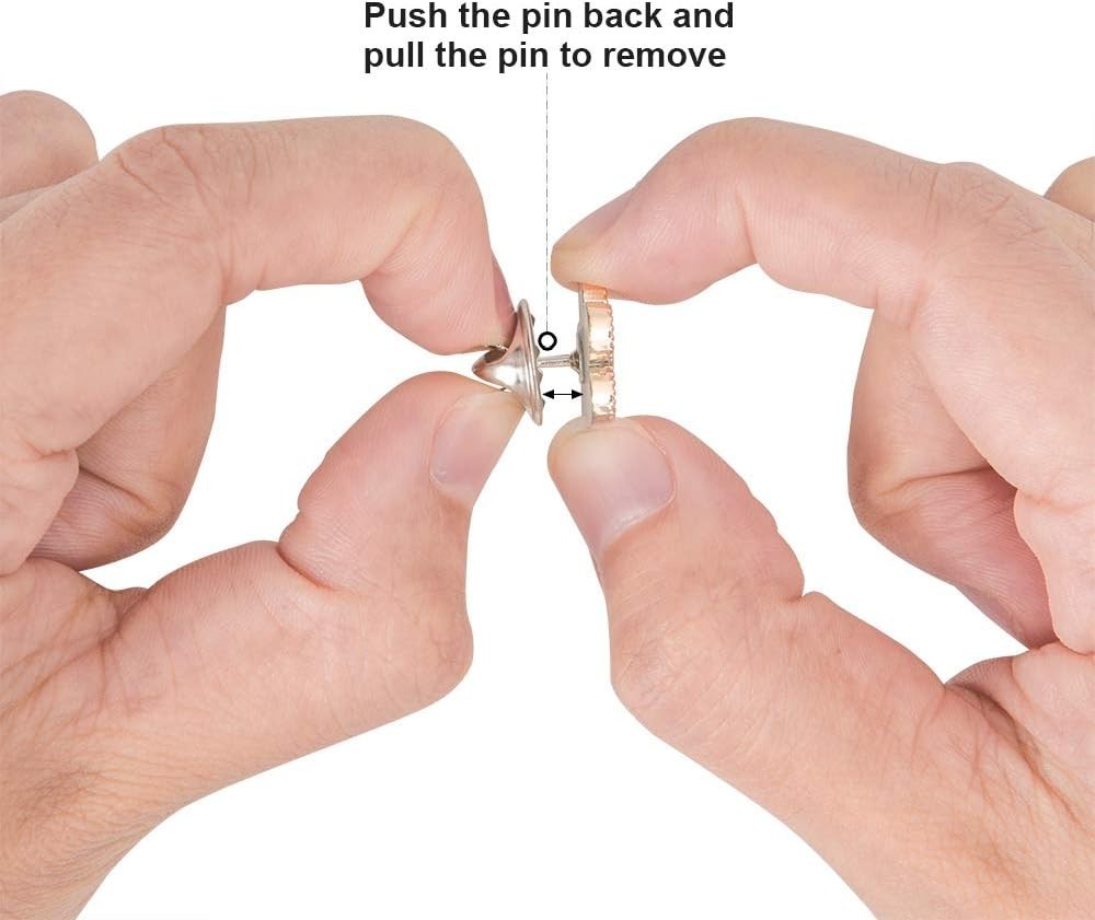 Versatile 50PCS Pin Keeper Backs - Durable Solution for Jewelry & Insignia
