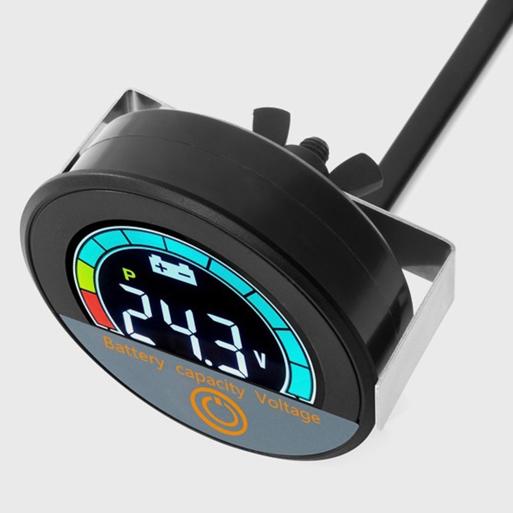 8100V Battery Capacity Voltage Meter with LCD Display and Low Voltage Alarm