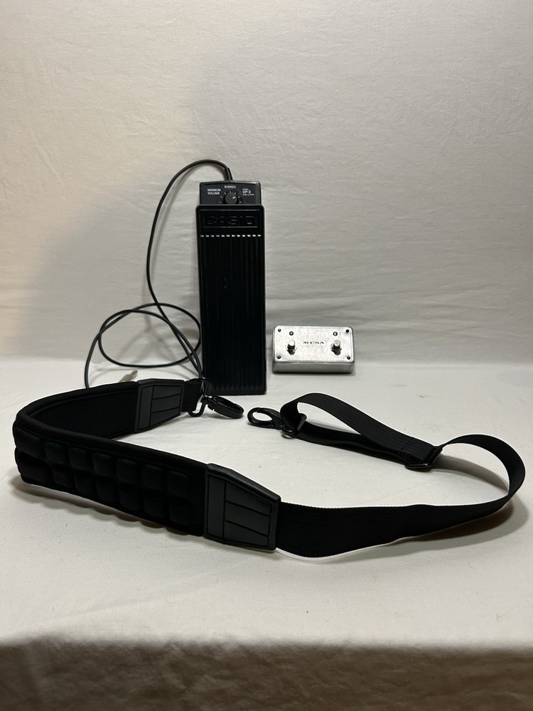 Casio Volume Pedal +Mesa Boogie footswitch and adjustable guitar strap Bundle