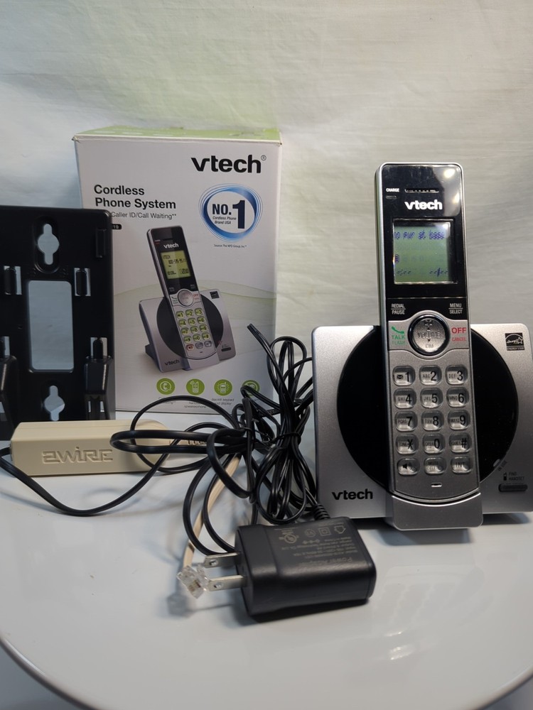 VTECH Cordless Phone System CS6919 w/ Caller ID & Call Waiting Tested Complete