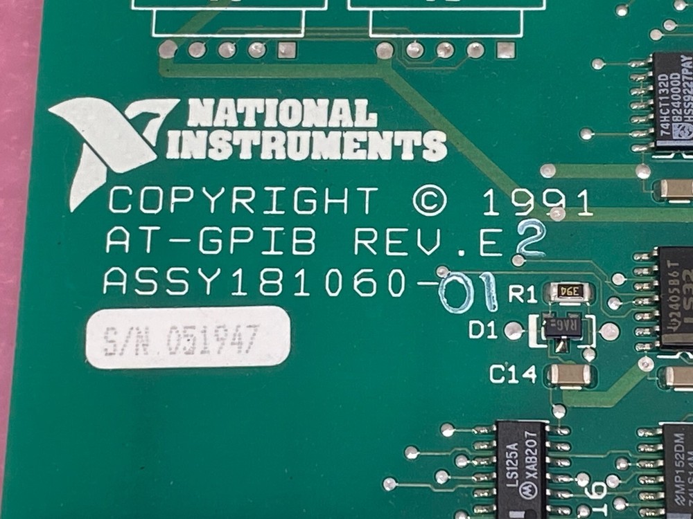 NATIONAL INSTRUMENTS 181060-01 CARD
