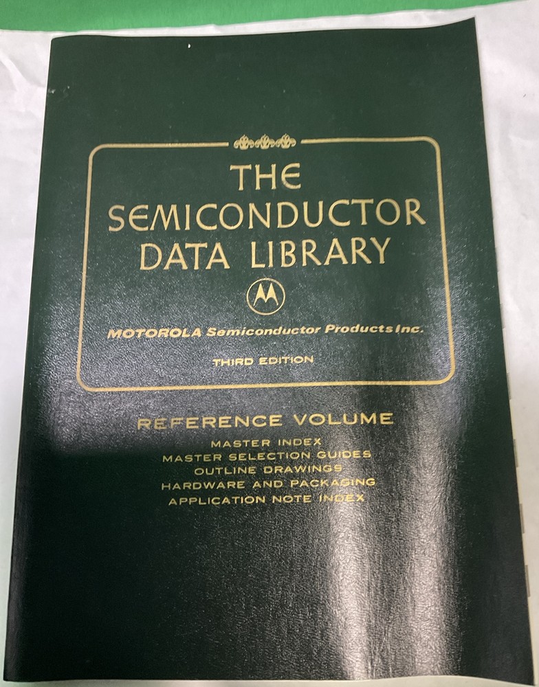 VTG 1972 First EditionThe Semiconductor Data Library Volume 1 ,2 & Third Edition