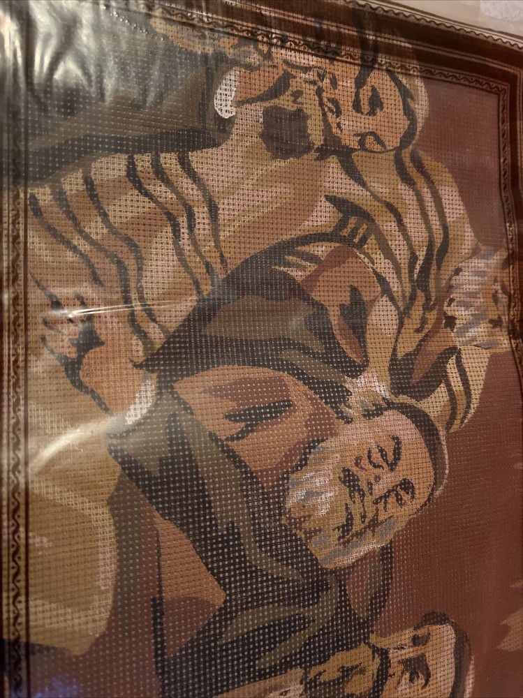 needlepoint canvas handpainted