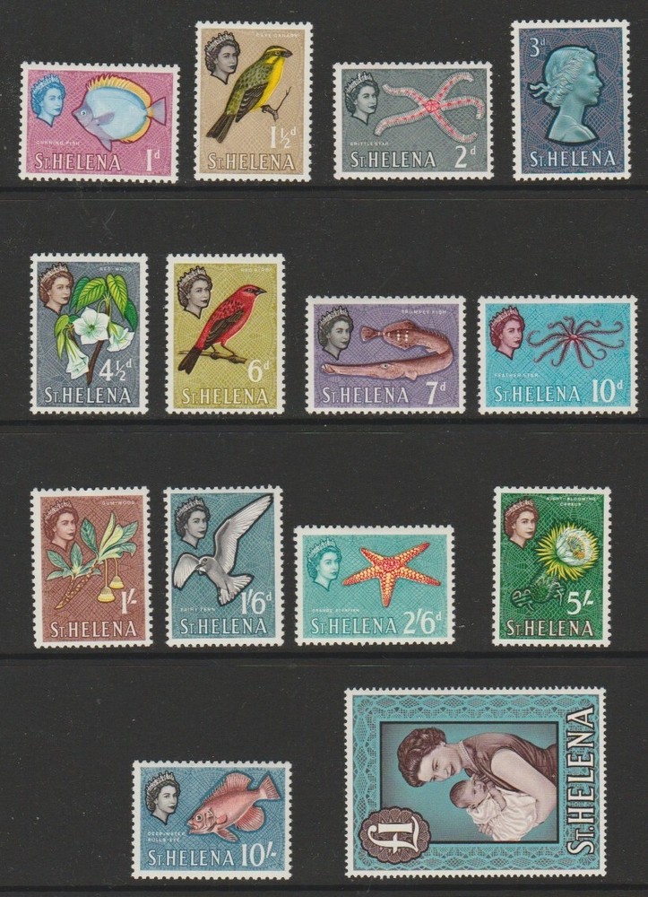 St Helena MINT sg176-189 EII set