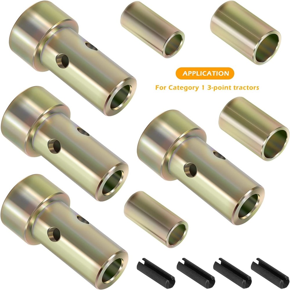 2Set TK95029 Cat 1 Quick Hitch Adapter Bushing Kit For Category 1 3-Point Hitch