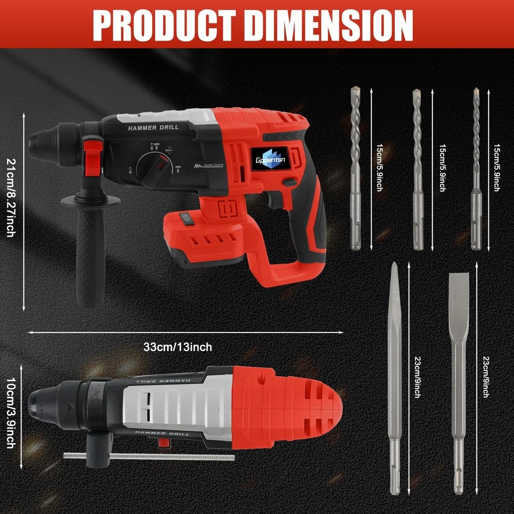 Concrete Rotary Hammer Drill Power Tool