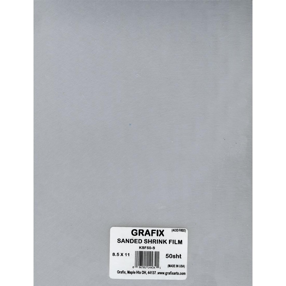 Grafix Shrink Film Sanded 50-Sheet Package