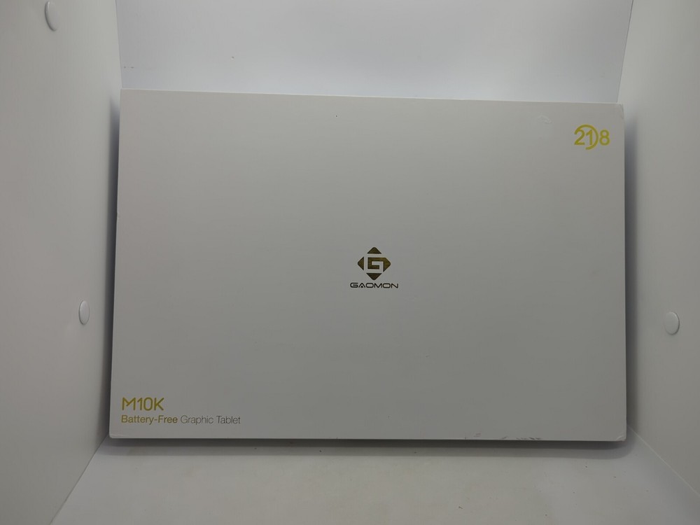 GAOMON M10K 2018 Version Graphic Drawing Tablet Battery-Free W/ Box + Inserts
