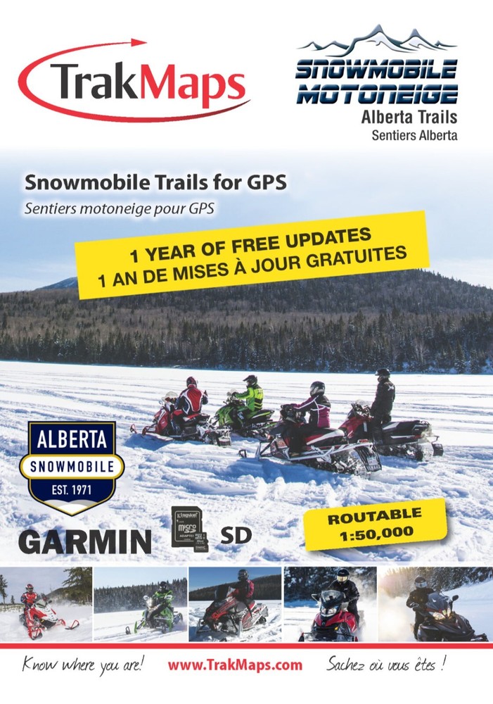 TrakMaps Alberta Saskatchewan - Garmin GPS Map