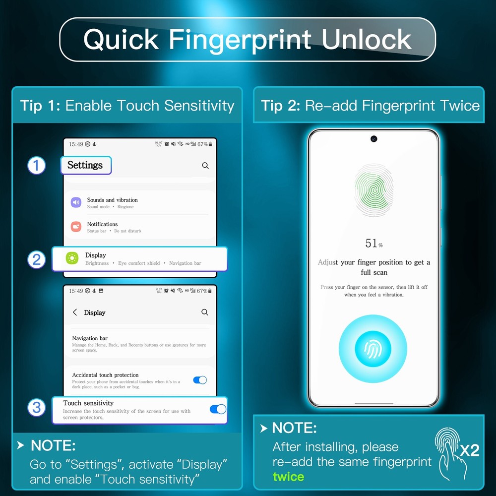JETech Screen Protector for Samsung Galaxy S25 Edge, HD Clear, 3-Pack