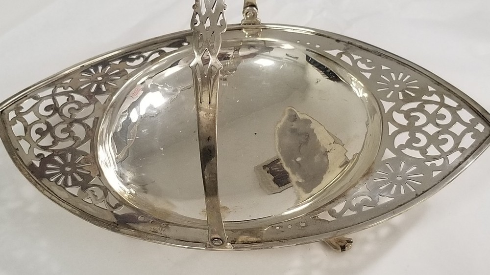 GORHAM STERLING SILVER LACY BASKET 1911