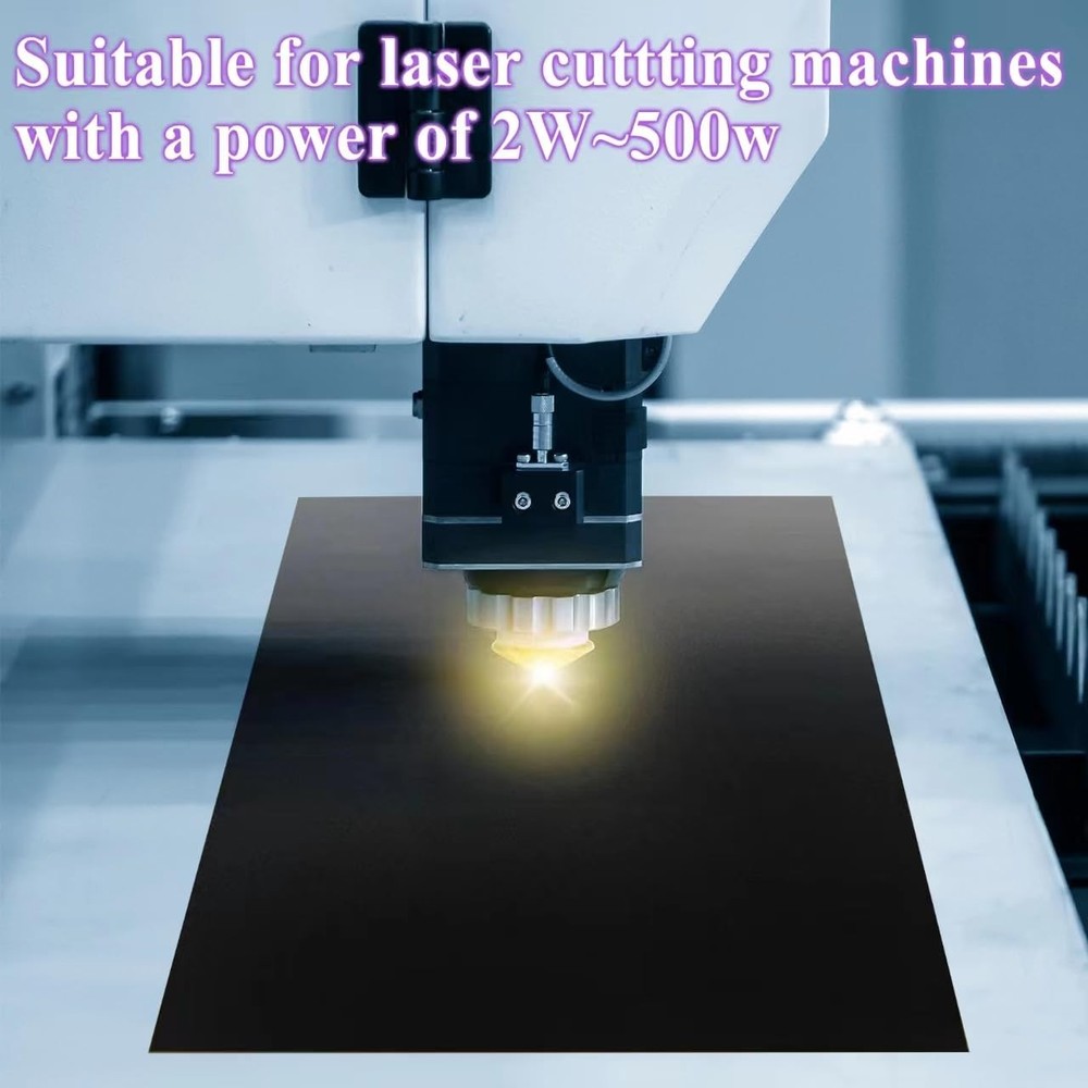 10 Pieces Black Laser Testing Paper Double-Sided Dimming black