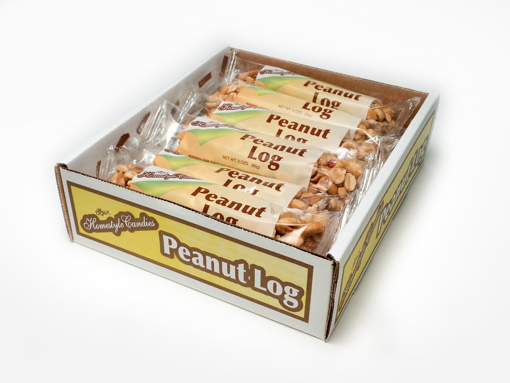 Crown Candy Peanut Logs 12ct