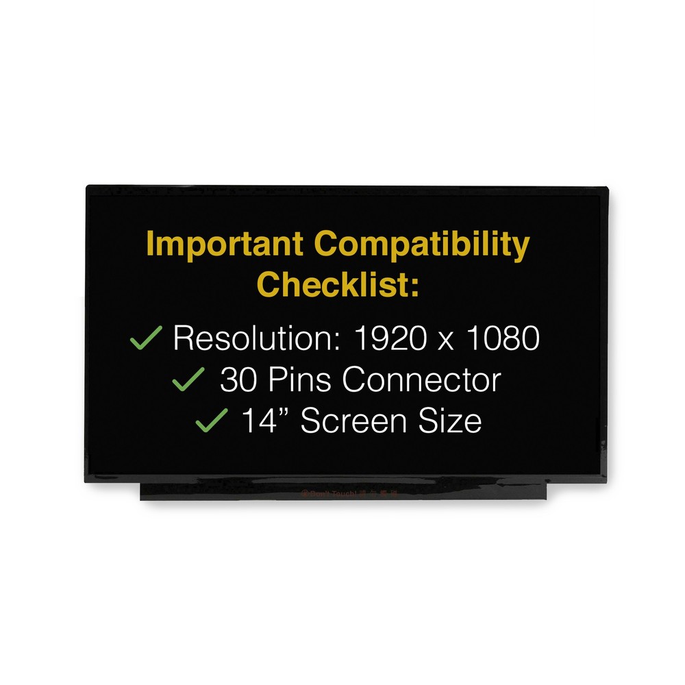 B140HAN04.5 30 Pins Screen Replacement LCD LED Display With Tools