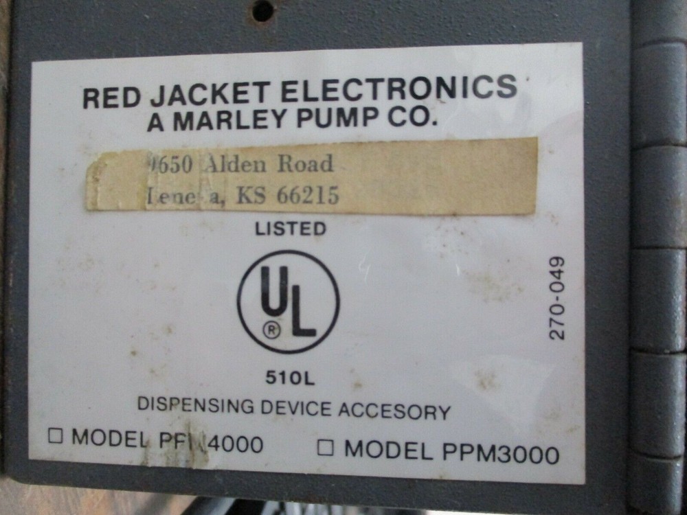 Red Jacket Electronics Automatic Line Leak Detector PPM4000 Used