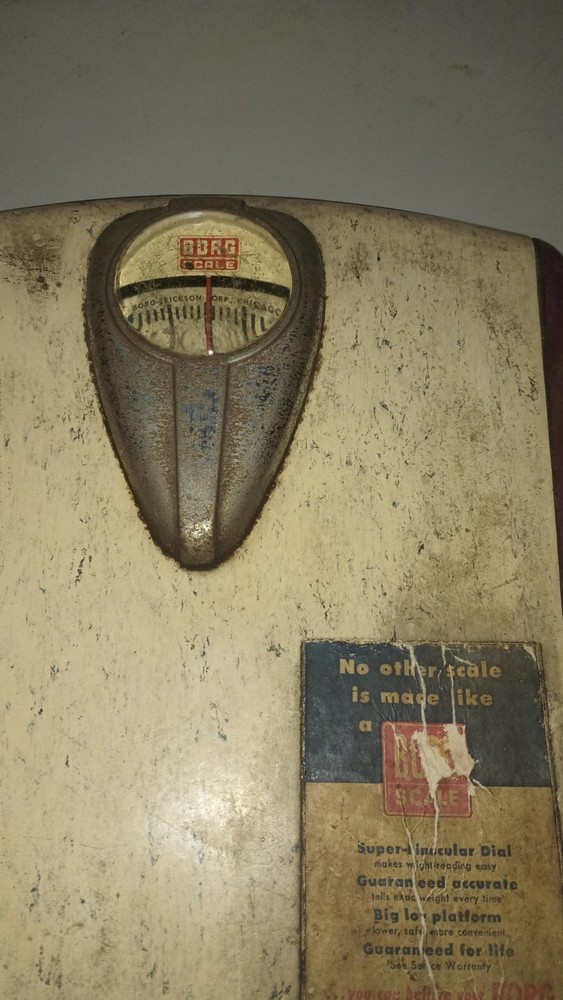 Vintage 1950's Borg Bathroom Scale