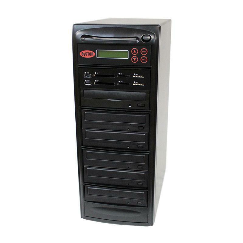Systor Multi Media PLUS - Flash USB SD CF Backup to 5 Blu-ray BD Duplicator