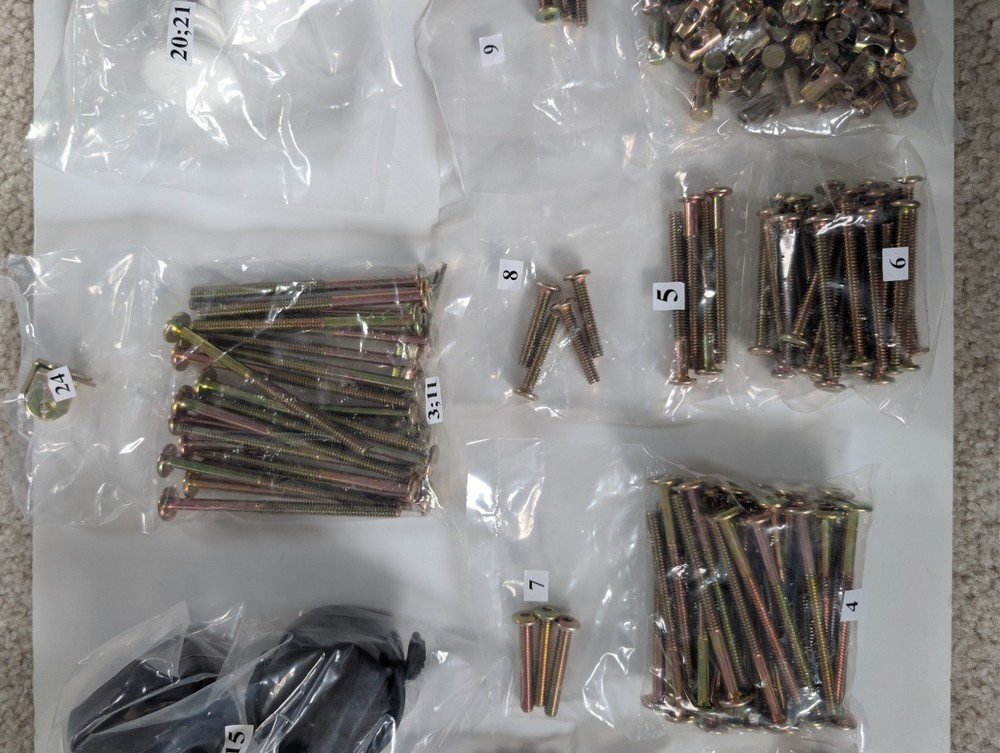 Hardware Kit For Crib, Bed Frame, Bunk Bed