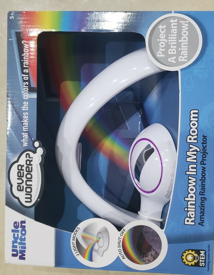 Rainbow In My Room Tabletop Décor Night Light Projector - Uncle Milton learning