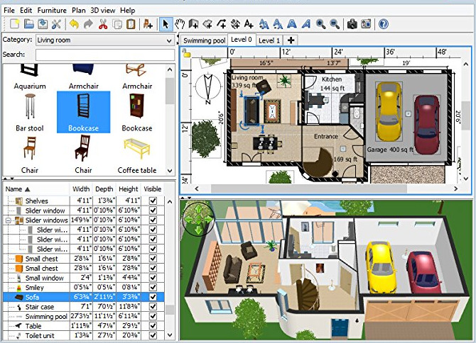 Home Room Design Software – 3D Home & Bathroom Planner USB