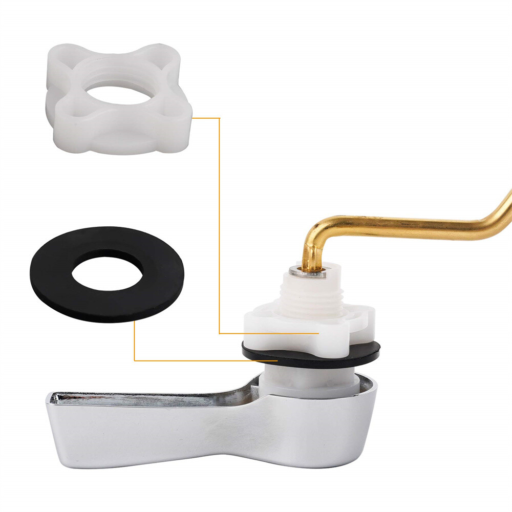 2Pack Universal Side Mount Toilet Handle Trip Lever Tank Flush Lever Replacement