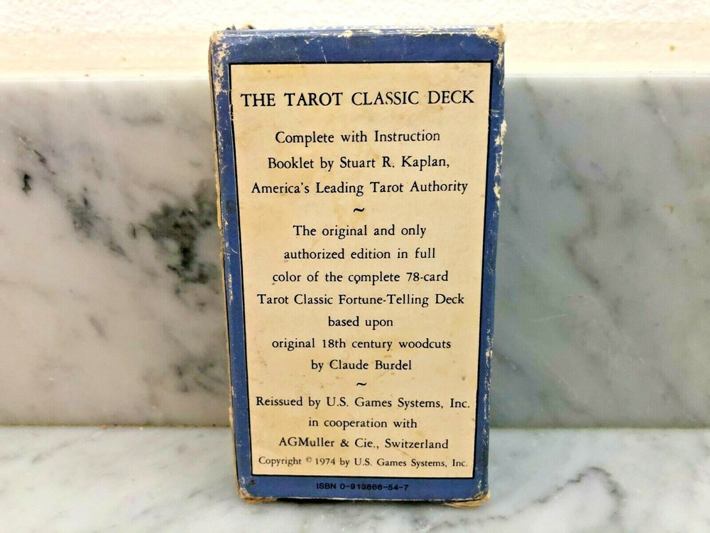 The Tarot Classic Deck by Stuart R Kaplan MISSING INSTRUCTIONS BOOKLET