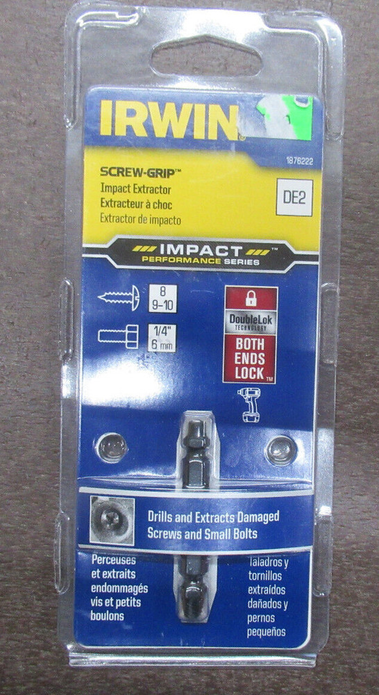 IRWIN 1876222 SCREW GRIP IMPPACT EXTRACTOR