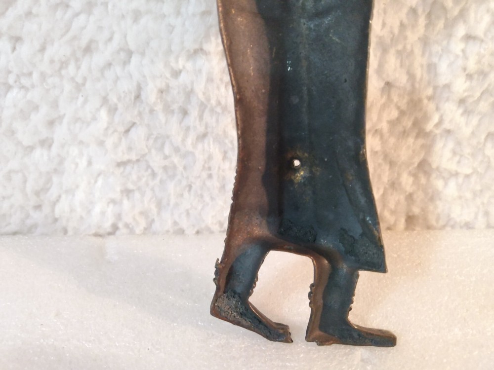 Vintage Brass Goddess Figure Overlay