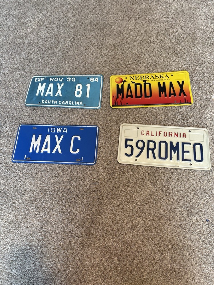 Customs License Plates
